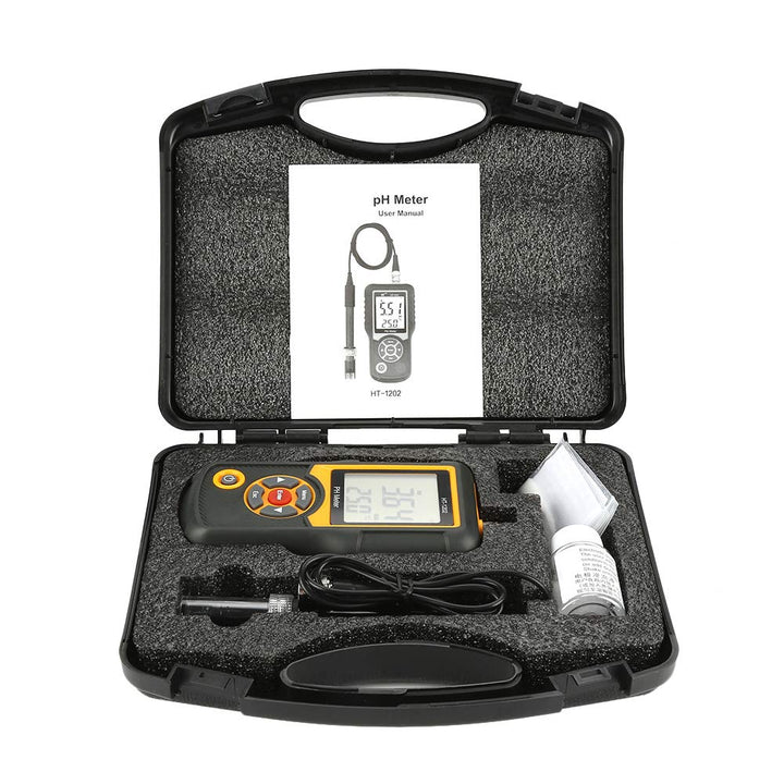 PH Messgerät, Digitales PH-Messgerät Hochpräzises Wasserqualitätsmessgerät Temperaturmessgerät 0~14P