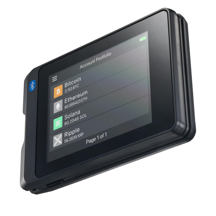 SecuX W20 - Sicherstes Crypto Hardware Portemonnaie mit Bluetooth - Grosser Touchscreen - Verwalten