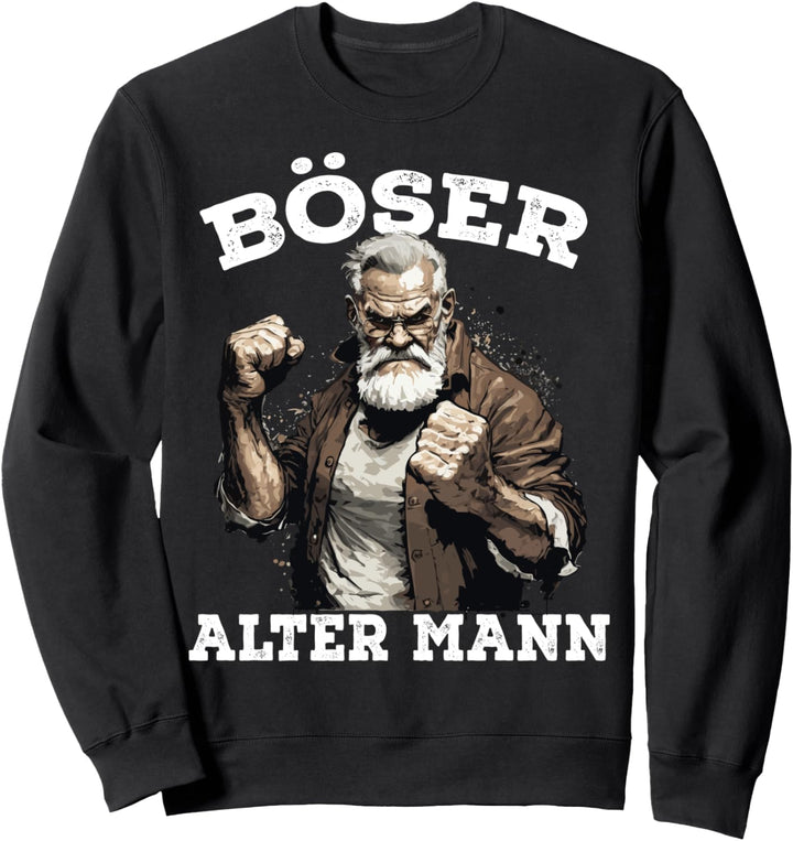 Böser Alter Mann Hardrock Heavy Metal Opa Sweatshirt