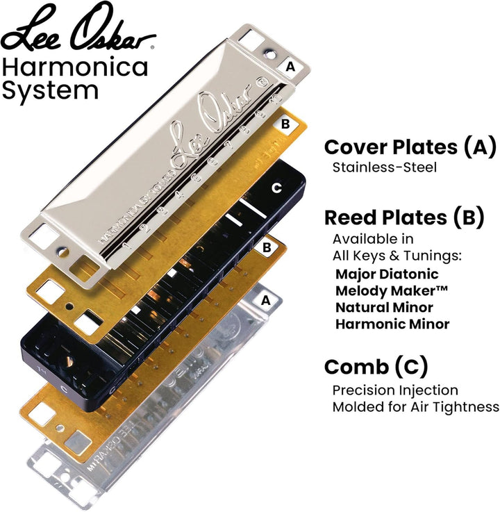 Lee Oskar 797010 Major Diatonic G-Dur Mundharmonika, G-Dur