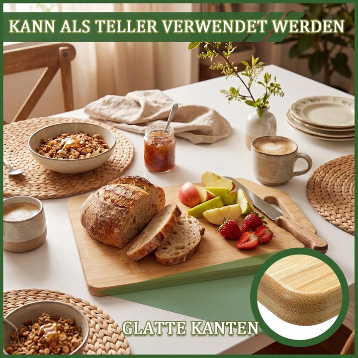 Geschenk 50. Geburtstag Männer - Geschenke zum 50 Geburtstag Mann, Graviertes Bambus Schneidebrett S