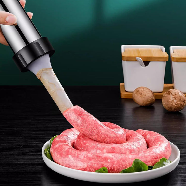 Xinlie Wurstfüller Manuell Wurstfüller Wurstspritze Wurstfüllrohre für Hausgemachte Wurstfüllwerkzeu