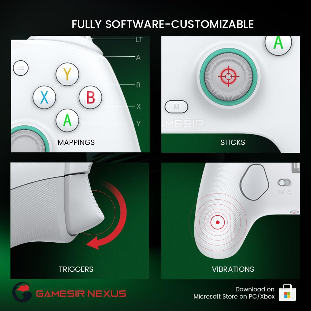 GameSir G7 SE Offiziell lizenzierter Xbox One-Controller mit Hall-Effekt-Sticks für Windows 10/11, X