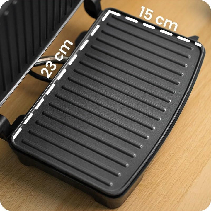 Sandwichmaker, Panini-toaster, Elektrischer Grill, Schwarz, 1000W