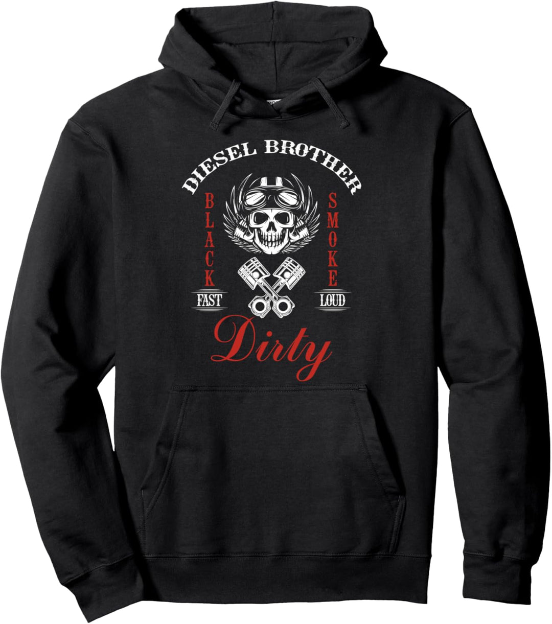 Diesel Brother Power Anti Autohasser Feinstaub Pullover Hoodie