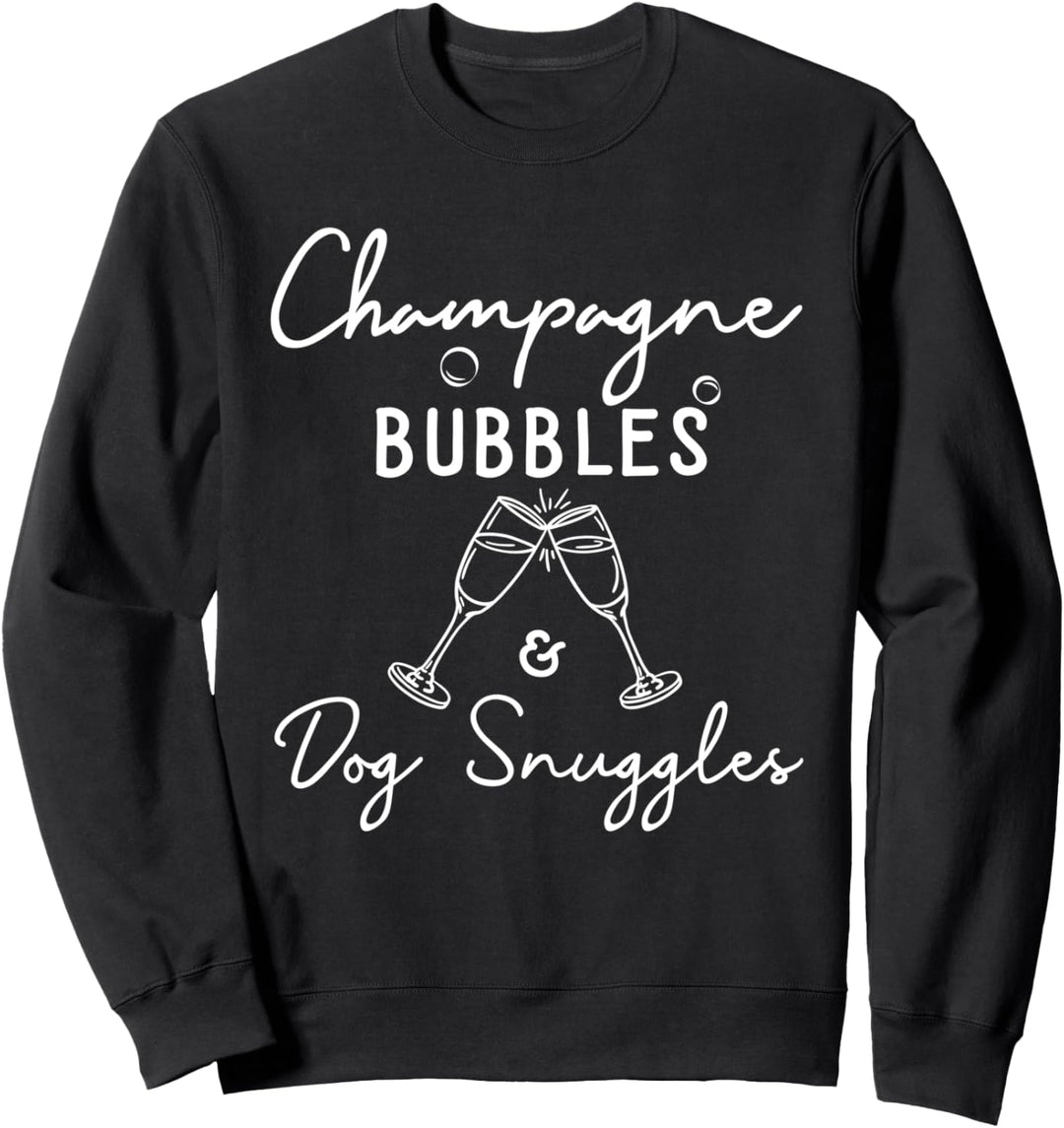 Champagner Blasen I Hund I Champagner Sweatshirt