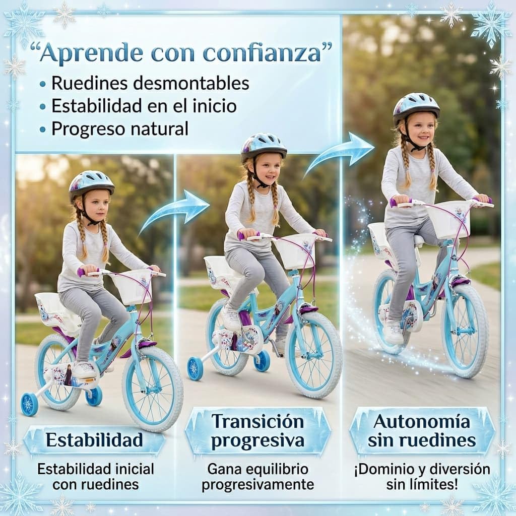 TOIMSA Fahrrad 16" Frozen Huffy 5/8 Jahre