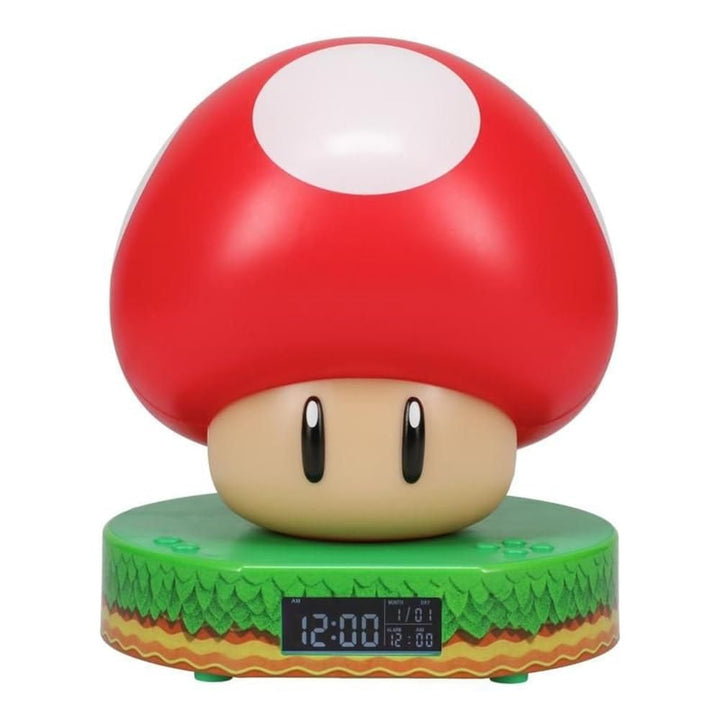 Paladone Super Mushroom Digitaler Wecker mit Power-Up-Sound, offiziell lizenzierte Nintendo-Ware Ein
