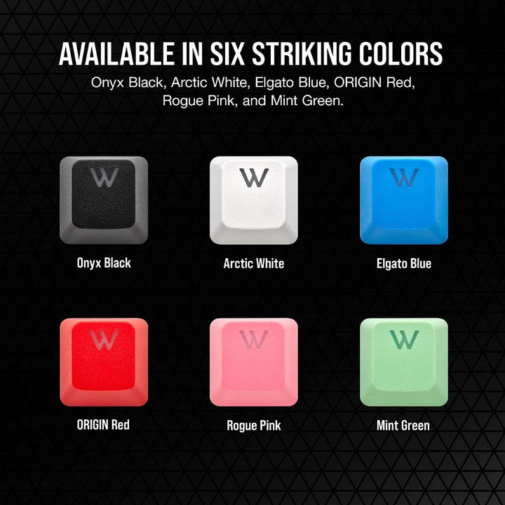 Corsair PBT Double-Shot Pro Keycap Mod Kit – Double-Shot PBT Keycaps – Rogue Pink – Standard untere