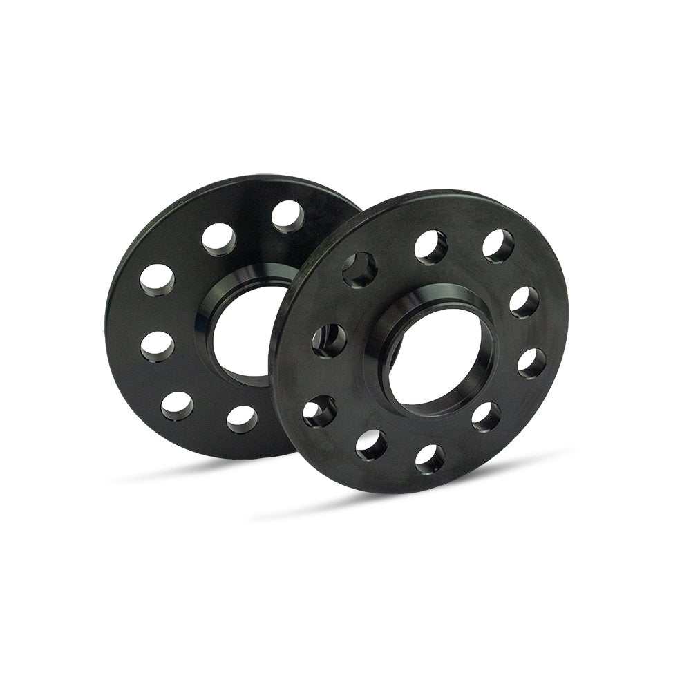 SCC Spurverbreiterung 12174W - schwarz eloxiert - LK: 100/4 NLB: 56,6 - 10mm - 2 Stück 10mm Schwarz,