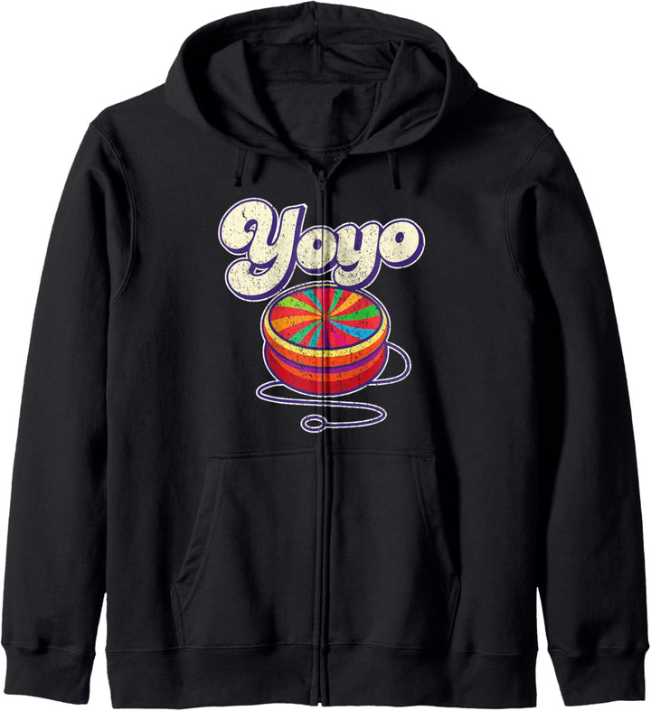 70er Jahre Yoyo Retro Vintage Spielzeug I Cooles Yoyo Kapuzenjacke