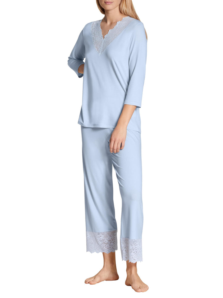 CALIDA Elegant Dreams 7/8-Pyjama Damen 44-46 Harmony Blue, 44-46 Harmony Blue