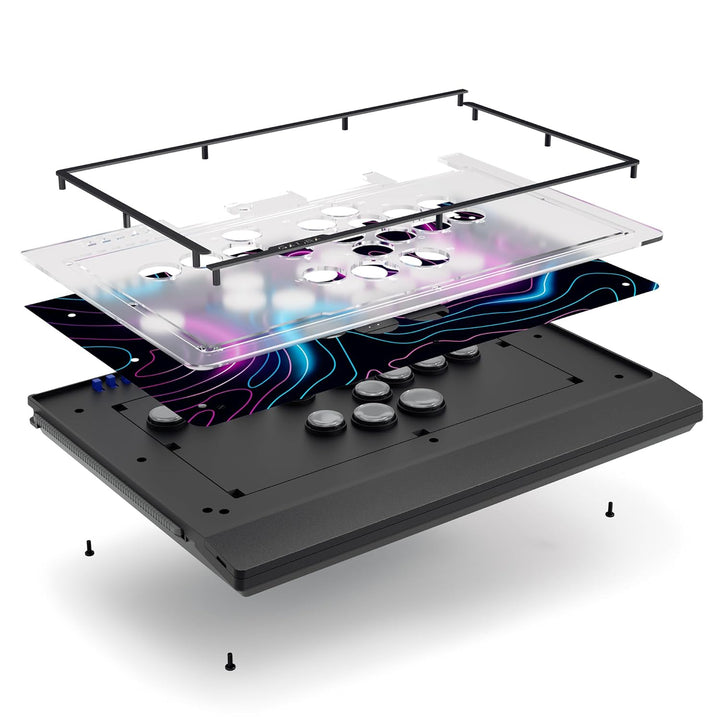 Qanba Sapphire S1 Leverless Arcade Controller Joystick for PlayStation 5 and PlayStation 4 and PC (F