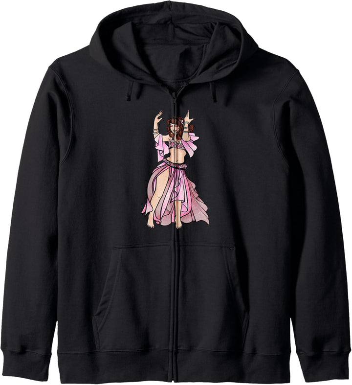 Pink Belly Dancer design belly dancing Kapuzenjacke