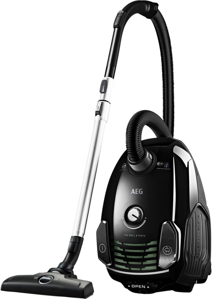 AEG VX6-2-ÖKOX Staubsauger mit Beutel / 60% Recyclingmaterial / Zusatzdüsen / Hart- und Teppichböden