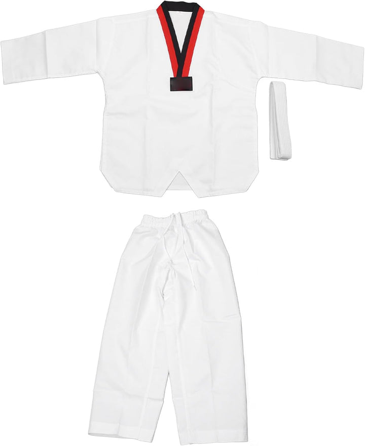 VGEBY Taekwondo-Anzug, Bequem und Atmungsaktiv, Trainingsuniform, mit K?rpergr??e 136 bis 146 cm for