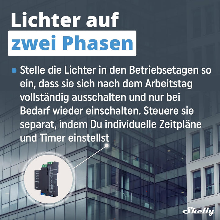 Shelly Pro 2 | Wlan, LAN &amp; Bluetooth 2 Kanäle Smart Relais | Haus- &amp; Gebäudeautomation |Alexa &amp; Goog