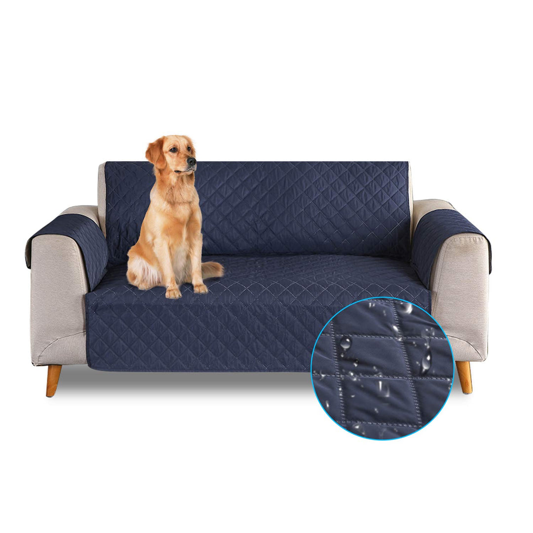 PETCUTE Sofabezug Sofaüberwurf Anti-Rutsch Sofa schonbezug wasserdichtes Sofabezüge 3 Sitzer Quilted