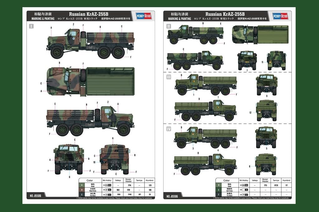 Hobby Boss 85506-1/35 KrAZ-255B, Panzer