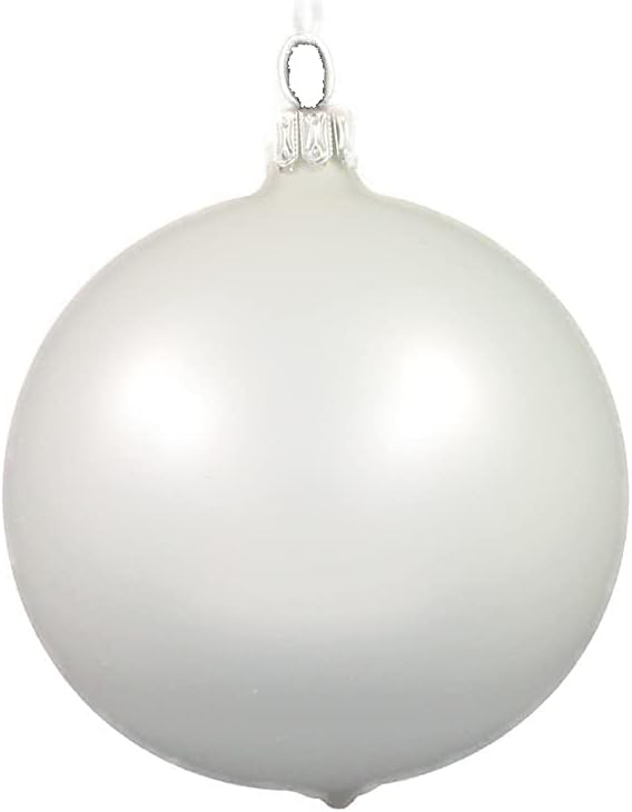 Thüringer Christbaumschmuck Exclusiv SCHWARZ Weiss Mix 6cm Handarbeit Germany 12er Set