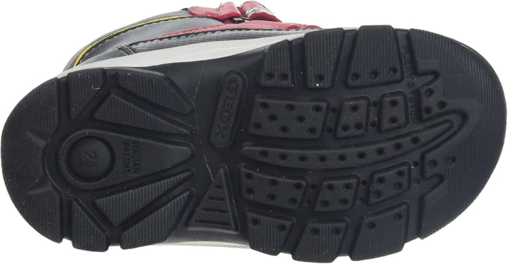 Geox Jungen B Flanfil Boy B AbxANKLE BOOTS 22 EU Red Black, 22 EU Red Black