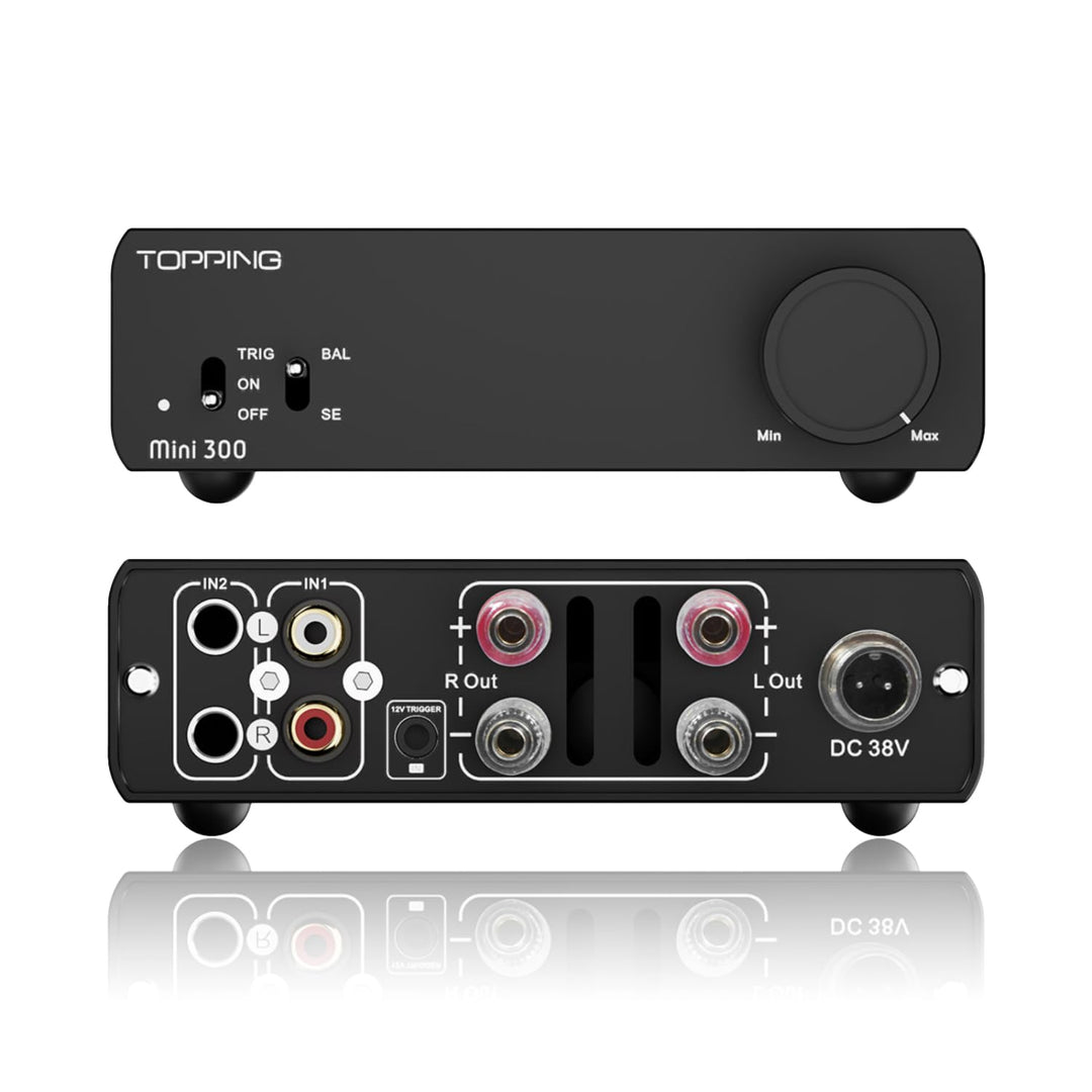 Topping Mini300 HiFi-Verstärker, Vollständig symmetrischer 140W Kompakt-Class-D Stereo-Verstärker, R