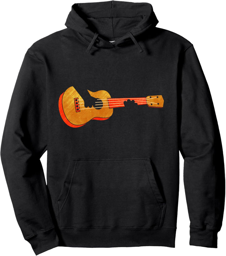 Ukulele-Spieler Katzenhände mit Ukulele-Gitarre Lustige Ukulele Pullover Hoodie