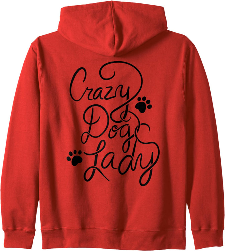 Crazy Dog Lady fun dog Kapuzenjacke