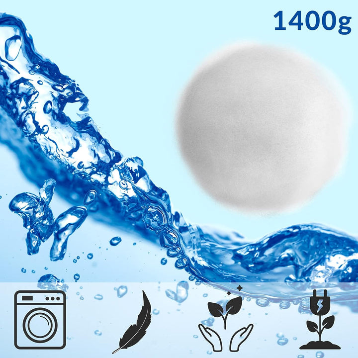 Monzana Filterbälle 1400g ersetzen 50kg Filtersand für Pool Schwimmbad Aquarium Teich Sandfilteranla