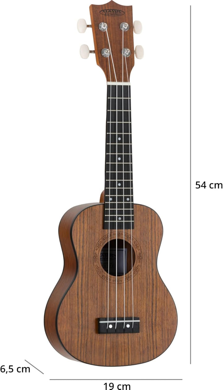 Classic Cantabile Ukulele Sopran Walnuss