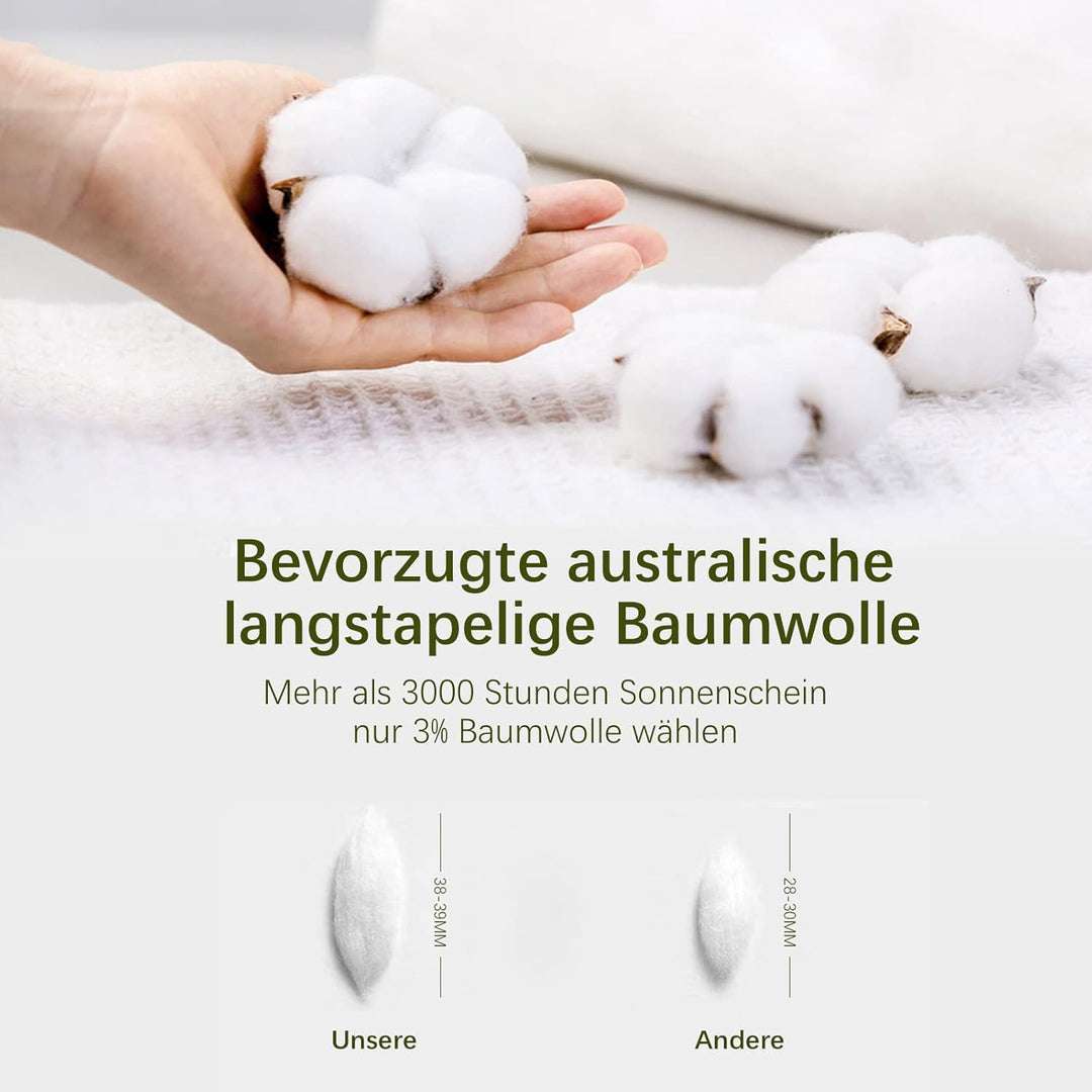 MILDLY 135x200 Baumwolle Salbeigrün, Bettwäsche-Sets 100% Gewaschene mit Leinenartigem Griff,Zertifi