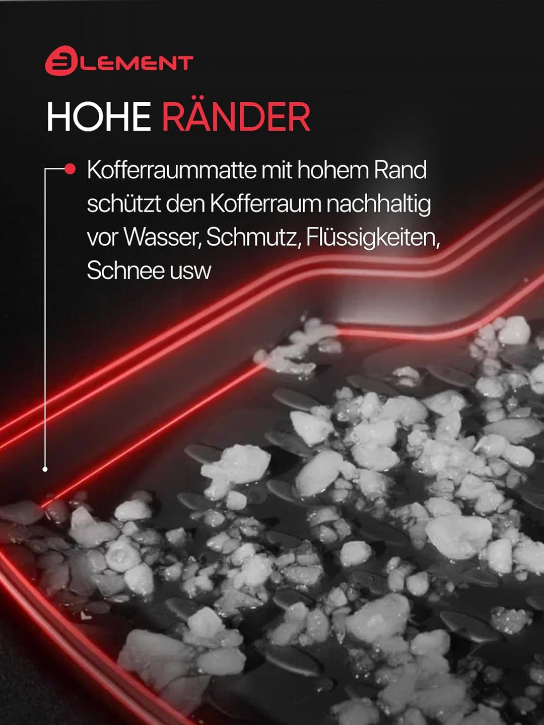 Element Passgenaue Premium Kofferraummatte Laderaumwanne passend für Volkswagen Passat B6 Variant, K