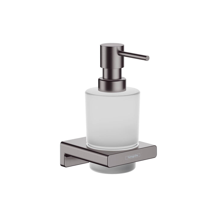 hansgrohe Seifenspender AddStoris, nachfüllbarer Seifendosierer für Flüssigseife und Lotion, Brushed