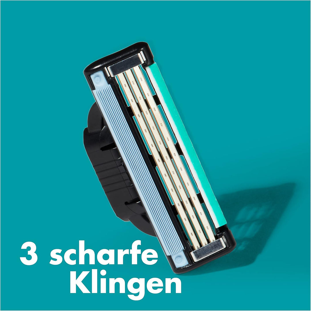Gillette Mach3 Rasierklingen, 8 Ersatzklingen für Nassrasierer Herren mit 3-fach Klinge 8 stück (1er
