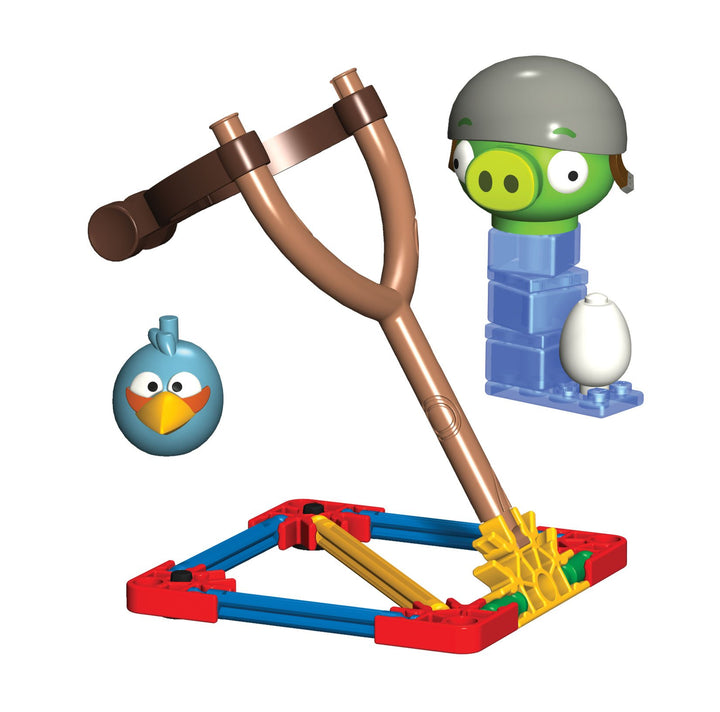Angry Birds K'Nex Blauer Vogel vs Helmet Schwein [UK Import]