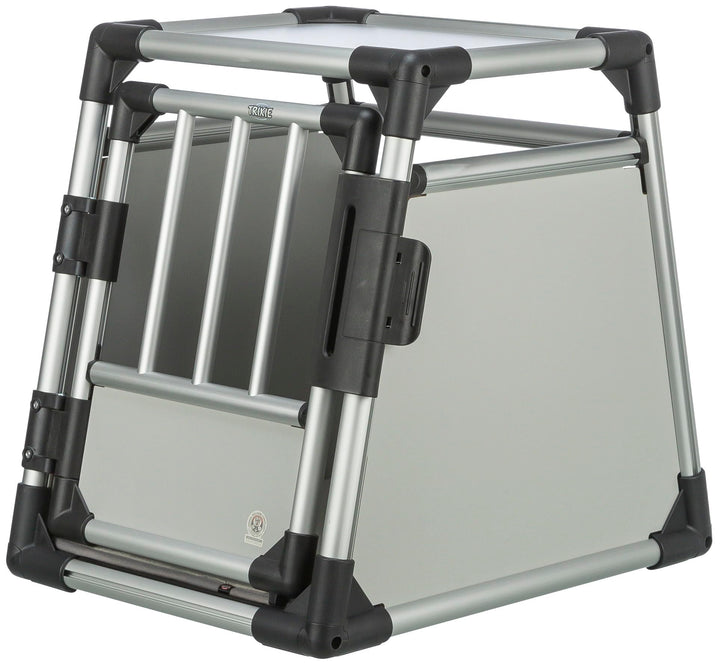 Trixie 39340 Transportbox, Aluminium, S: 48 × 57 × 64 cm, silber/hellgrau 1 Stück (1er