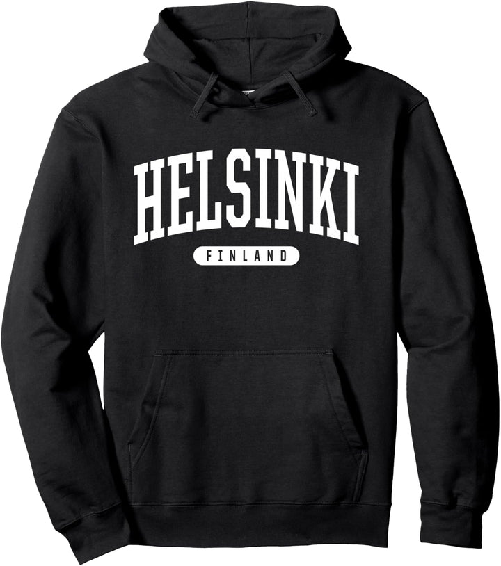 College Style Helsinki Finnland Souvenir Geschenk Pullover Hoodie