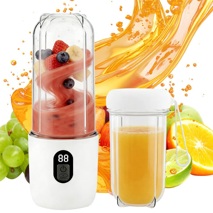 Mineup Tragbarer Mixer, 500ml Mixer Smoothie Maker to Go mit Digitalanzeige, Portabler Elektrischer