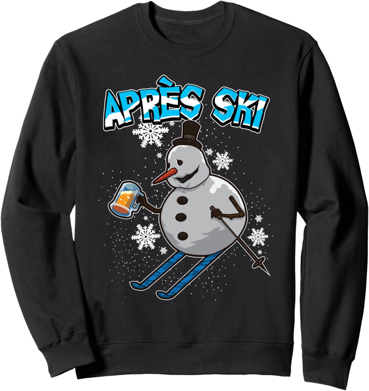 Betrunkener Schneemann - Hüttengaudi Saufen - Apres Ski Sweatshirt