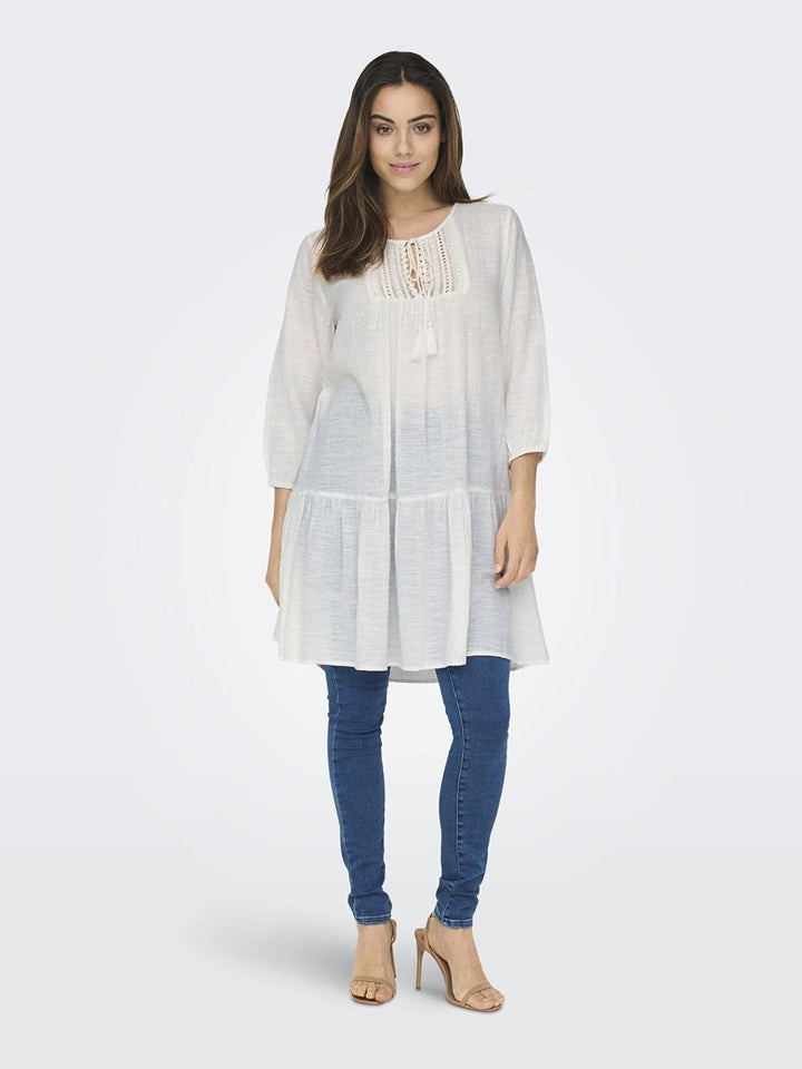 Only Damen Kleid 15219922 XS Cloud Dancer, XS Cloud Dancer