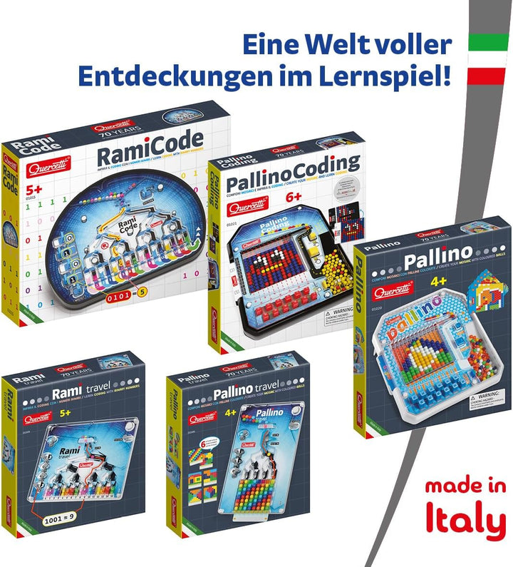 Quercetti 1015 Quercetti-1015 Rami Educational Binary Code Game-STEM Toy, Multi-Colore
