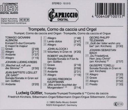 Trompete,Corno Da Caccia+Orgel, Audio-CD