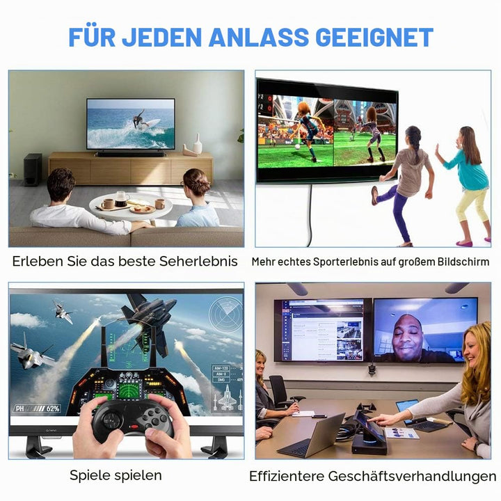 DisplayPort 1.4 Kabel 10m UHD Highspeed 32,4 Gbit/s unterstützt 4K@144Hz, 8K@60Hz, HBR3, HDR kompati