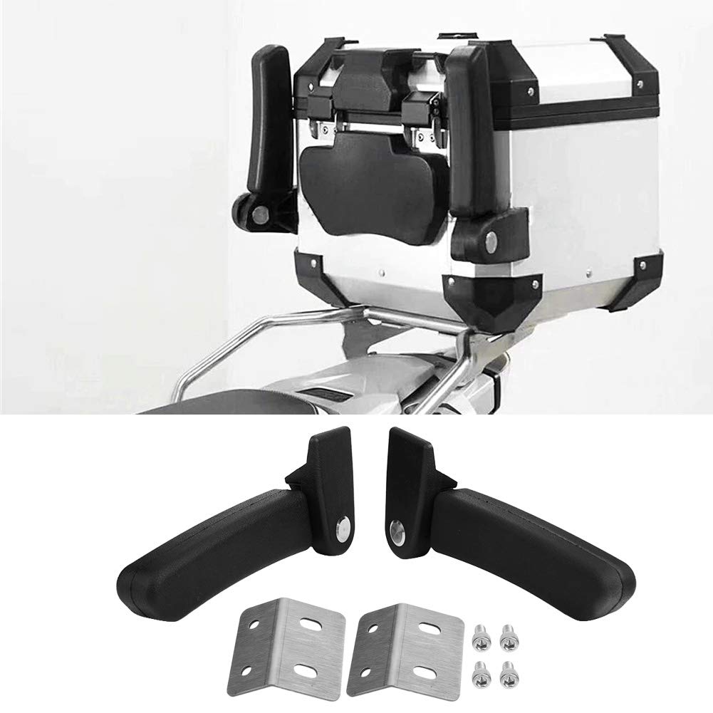 Moto-Duokon Armlehne Motorrad-Rücksitz-Armlehnen-Set, ABS-Kunststoff Sozius-Rücksitz-Armlehnen-Set