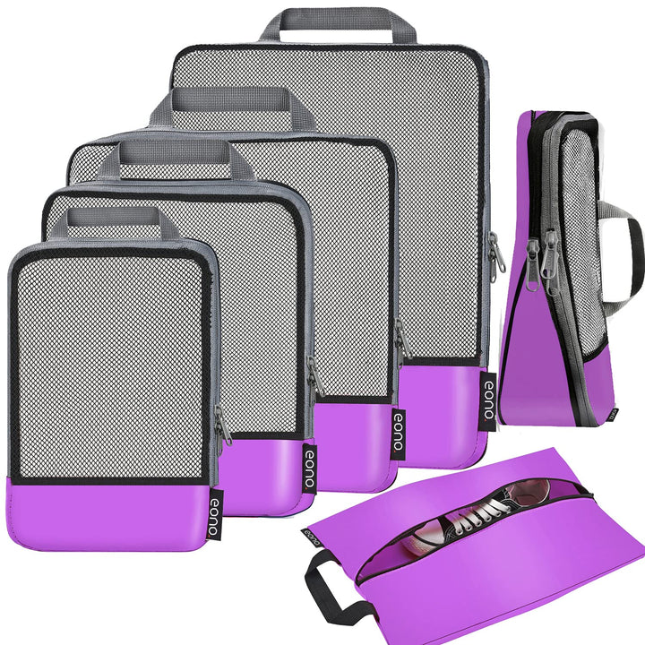 Eono Komprimierbaren Packwürfeln zur Organisation Ihres Reisegepäcks, Compression Packing Cube, Pack