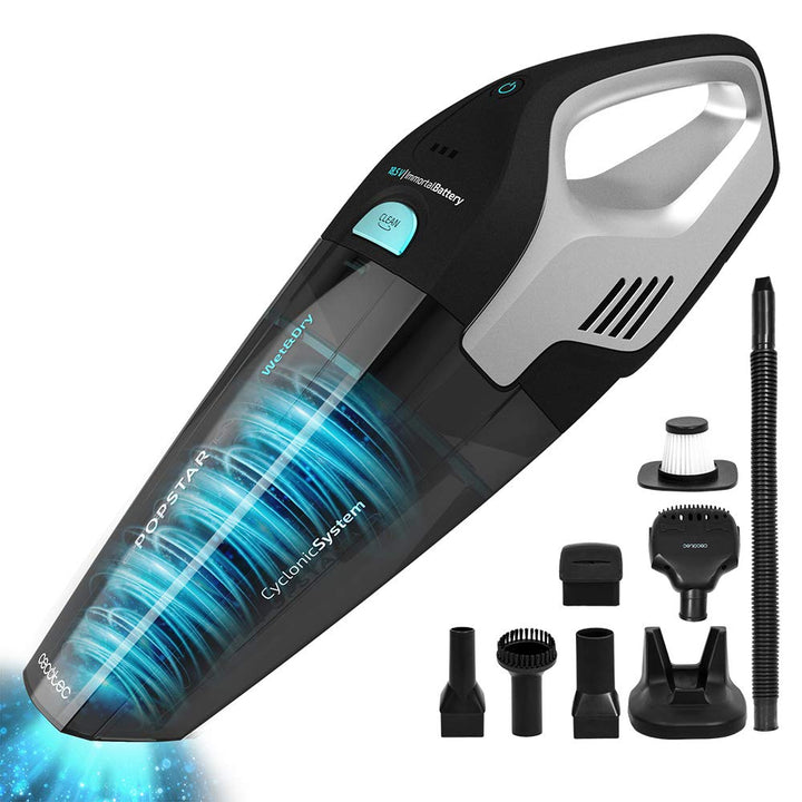 Cecotec Handstaubsauger Conga Popstar Micro-Animal Hand,18.5V, beutellos, Wet&Dry System, 500 ml,Sau
