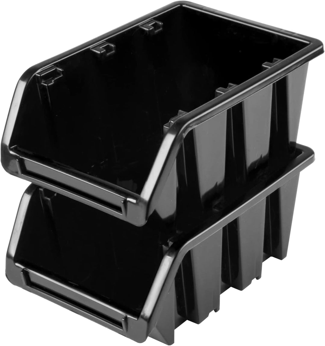 SimpleThing Lagersystem Werkstattregal | 172 x 78 cm | 153 stck. Box | Wandregal mit Stapelboxen - W