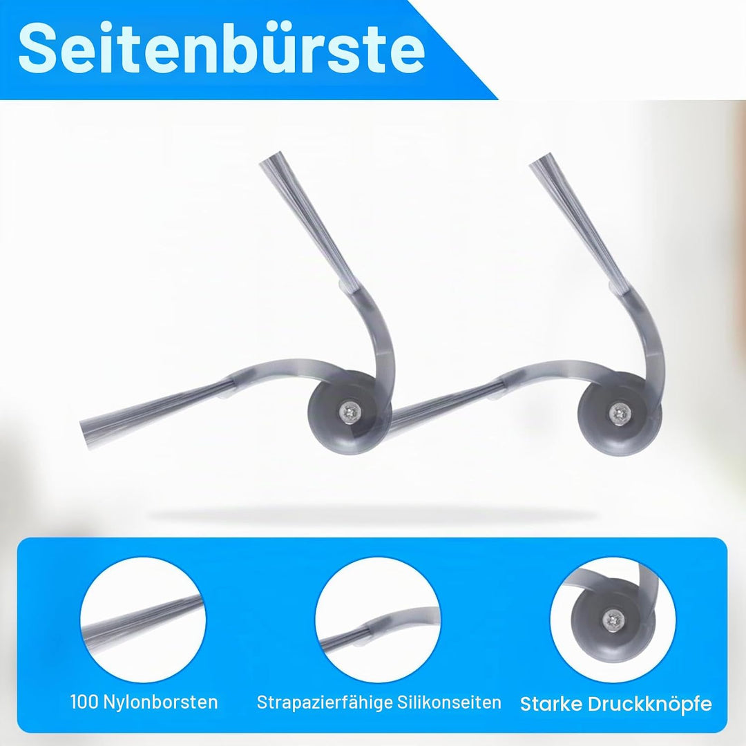 Ersatzteile ZubehörSet für Roborock Q7 M5 / Q7 M5+ / Q7 L5 / Q7 L5+ Saugroboter, 1 Hauptbürsten, 4 H