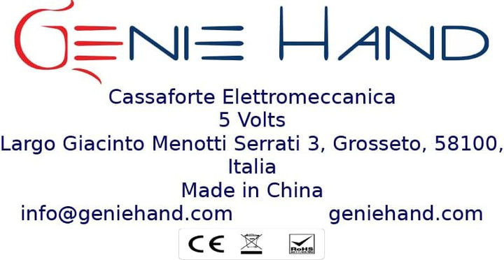 Genie Hand - Safe für die Schreibtischschublade mit Einwurfschlitz – B-Klasse-Schloss – Anti-Bounce-