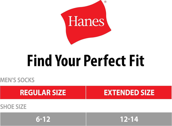 Hanes Herren Ultimate No Show Socken, 10er-Pack, weiss, Schuhgrösse: 39-46